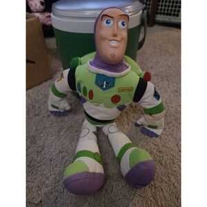 18" DISNEY STORE Toy Story BUZZ LIGHTYEAR Stuffed Plush Vinyl Face DOLL KIDS